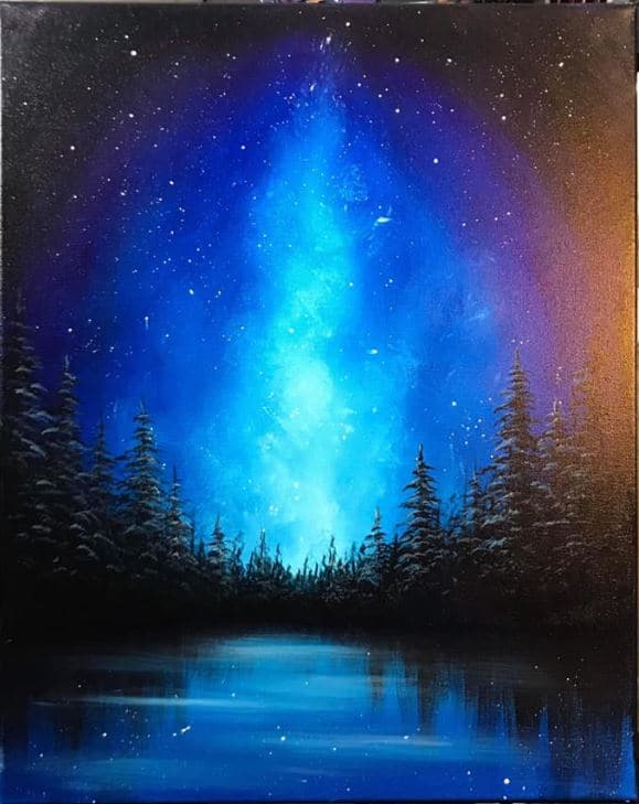 painting midnight in alaska