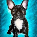 French Bulldog painting